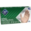 The Safety Zone Vinyl Disposable Gloves, Vinyl, Powder-Free, XL, 100 PK, Blue SZNGVP9XLHH